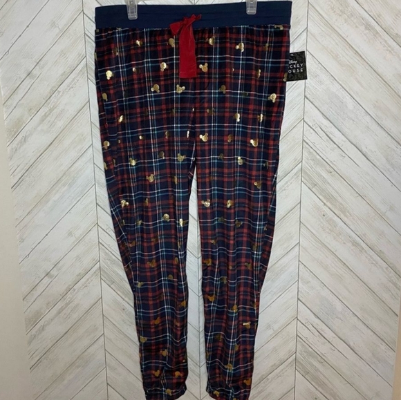 NEW Disney Mickey Mouse pj Pyjama bottoms sleep pants Teen Adult - Picture 7 of 7